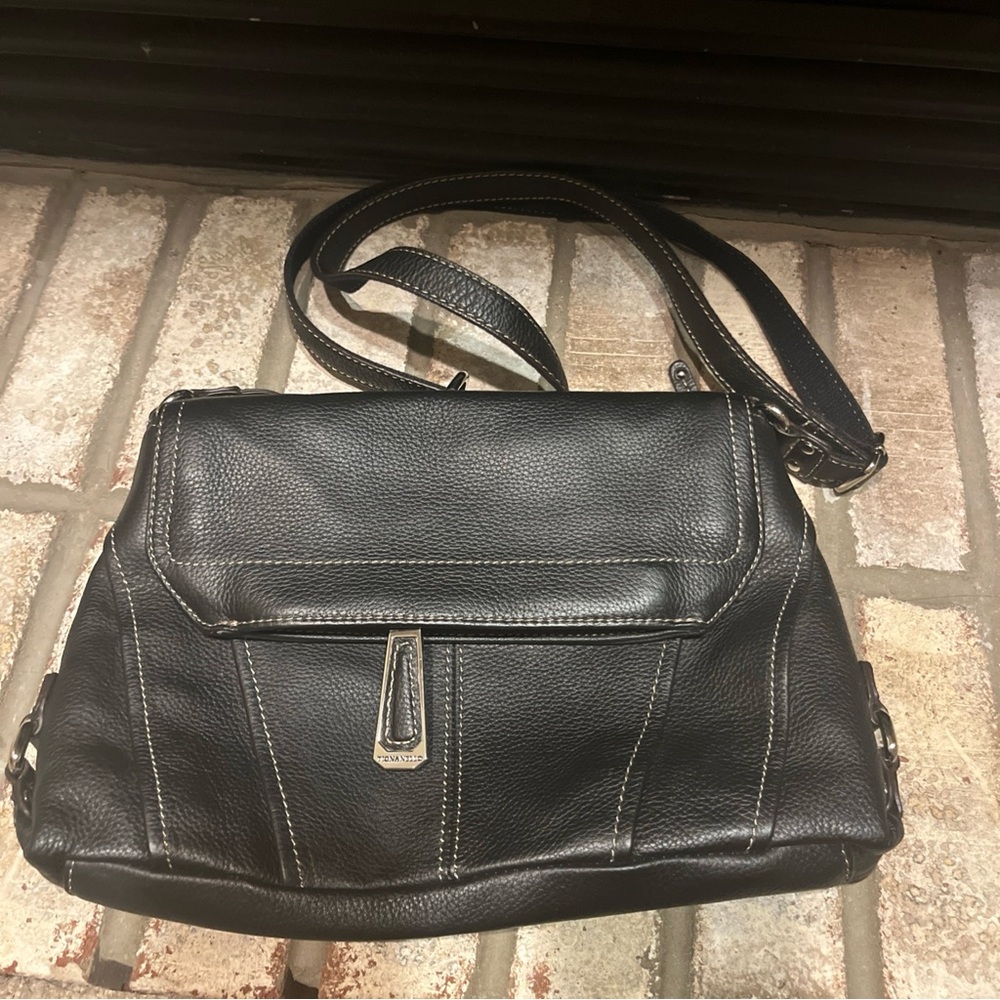 Tignanello  Pebble Leather Shoulder Bag